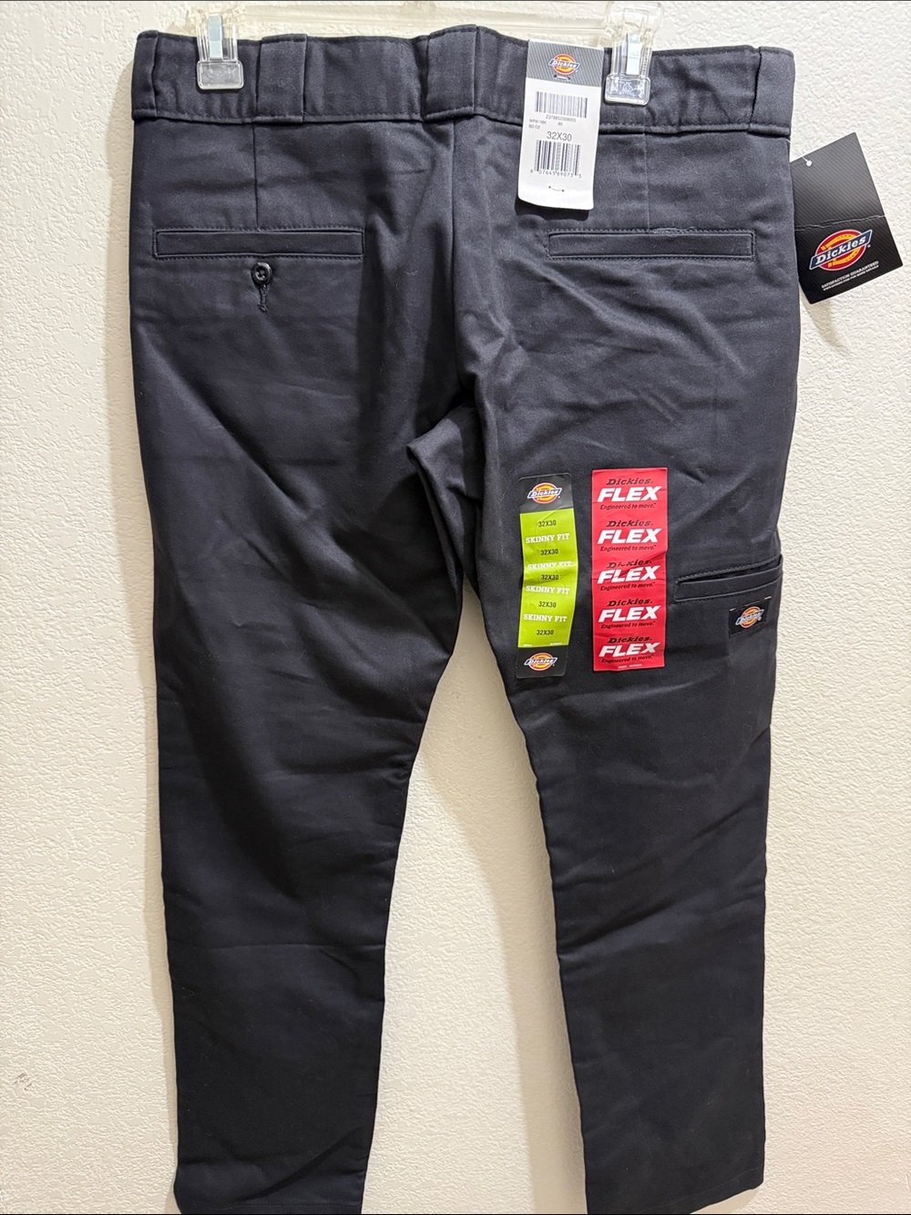 Dickies Black Flex Slim Work Chinos